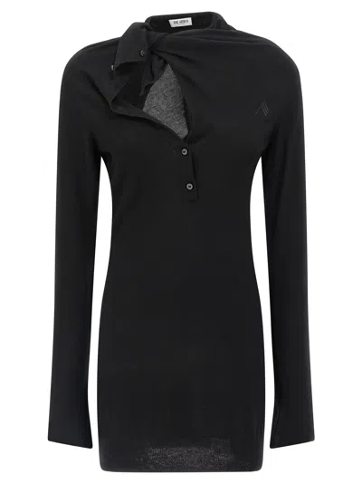 Attico Cashmere Wool Dress Dresses Black