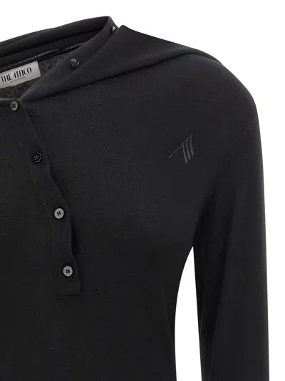 Attico Cashmere Wool Dress Dresses Black
