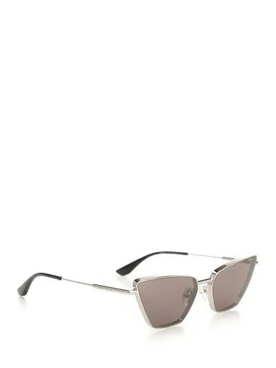 Alexander Mcqueen Cat-eye Sun Glasses Multicolor In Metallic