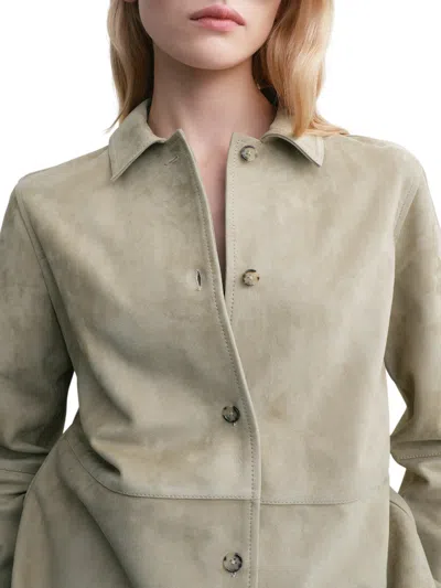 Totême Toteme Chemise En Daim Doux Desert