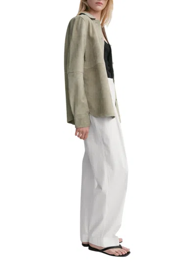 Totême Toteme Chemise En Daim Doux Desert