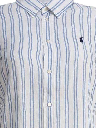 Polo Ralph Lauren Classic-fit Striped Linen Shirt In Blue