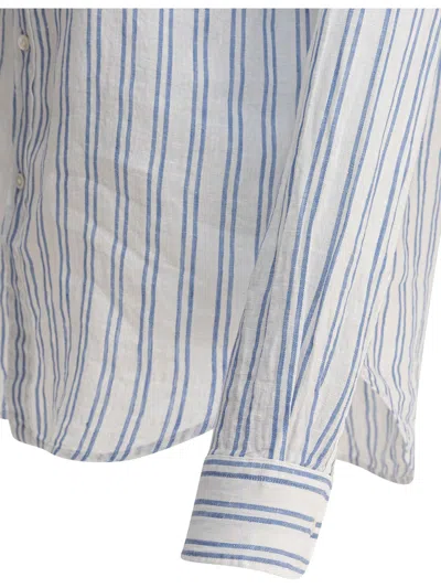 Polo Ralph Lauren Classic-fit Striped Linen Shirt In Blue