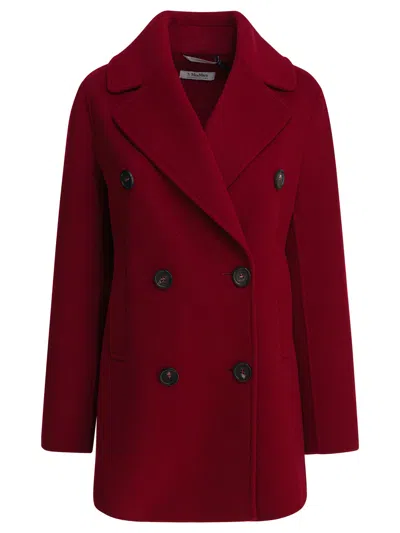 S Max Mara Max Mara S Red Wool Coat In Brown
