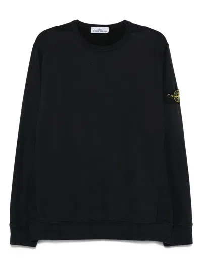 Stone Island Light Rws Pure Wool Sweater In Black
