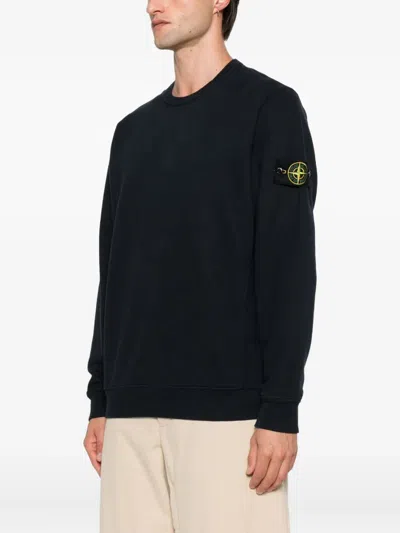 Stone Island Light Rws Pure Wool Sweater In Black