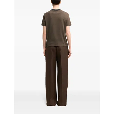Ami Alexandre Mattiussi Cotton T Shirts In Burgundy
