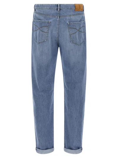 Brunello Cucinelli Five-pocket Denim Trousers In Blue