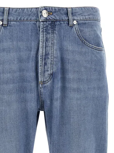 Brunello Cucinelli Five-pocket Denim Trousers In Blue