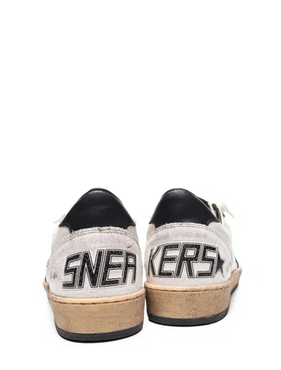 Golden Goose Low Top Leather Sneakers With Used Effect