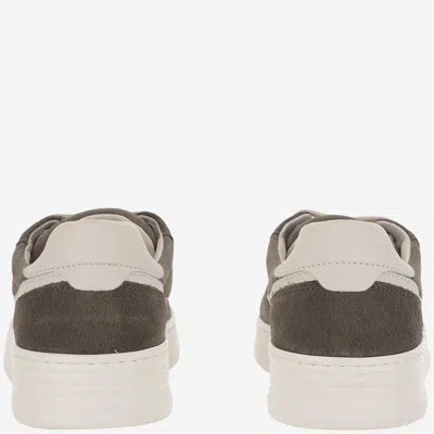 Hogan Lace-up Suede Sneakers With Memory Foam Insole In Gray