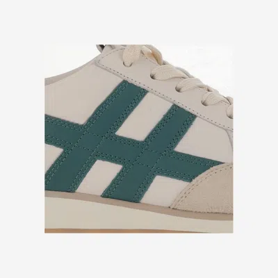 Hogan Leather Lace-up Trainers In Neutral