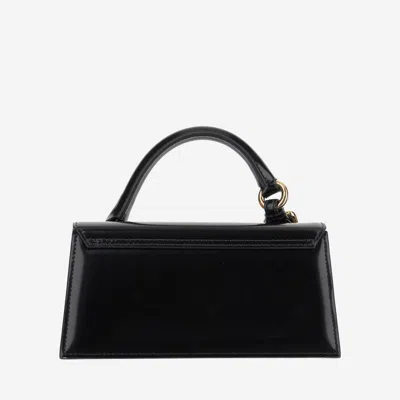 Jacquemus The Chiquito Leather Tote Bag In An Elongated Design In Black
