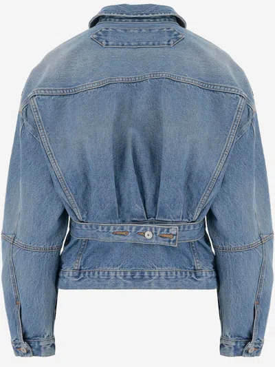 Jacquemus Cotton Denim Jacket In Blue