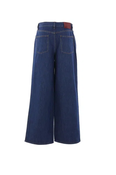 Gucci Wide-leg Cotton Jeans In Blue
