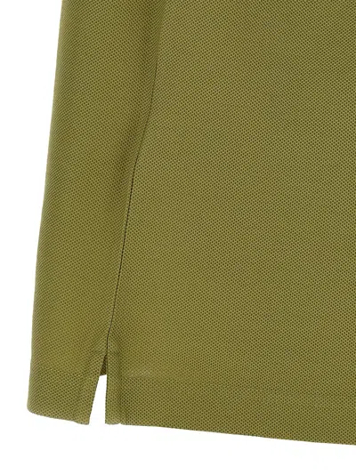 Burberry Organic Cotton Blend Polo Shirt In Green