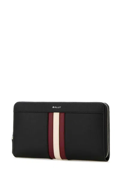 Bally Black Leather Wallet In Black