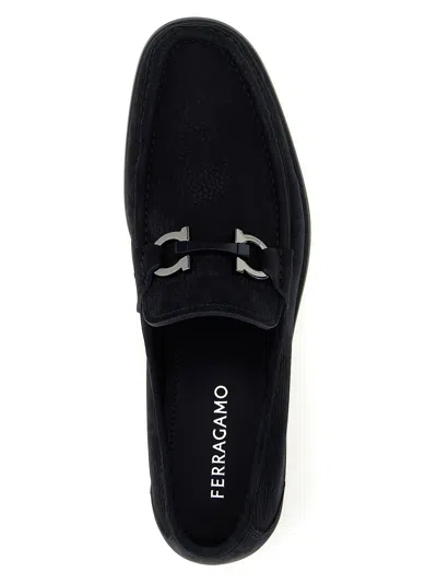 Ferragamo Grandioso Loafers In Blue
