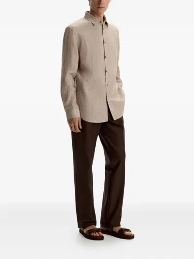 12 Storeez Linen Long-sleeve Shirt