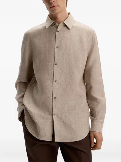 12 Storeez Linen Long-sleeve Shirt