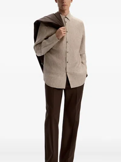 12 Storeez Linen Long-sleeve Shirt