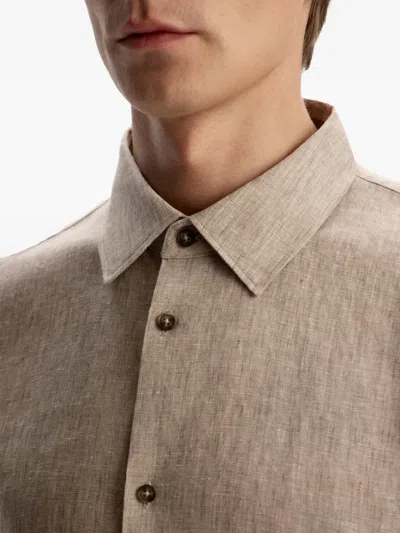 12 Storeez Linen Long-sleeve Shirt
