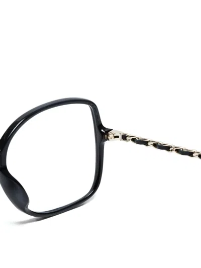 Pre-owned Chanel 2000s Chain-detail Square Glasses