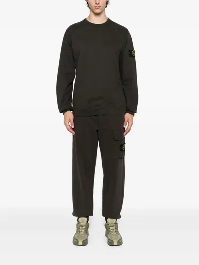 Stone Island Track Pants In Black