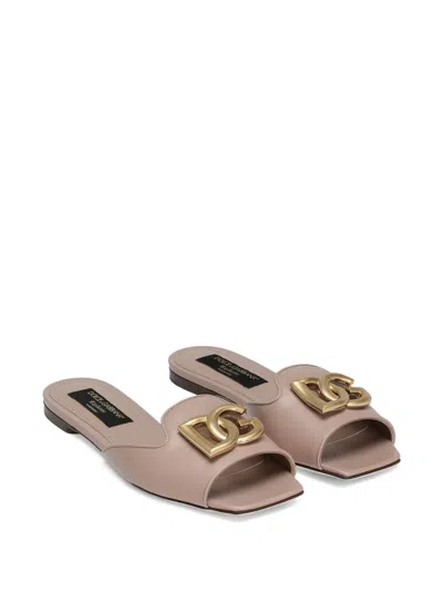 Dolce & Gabbana Dg Slides In Pink