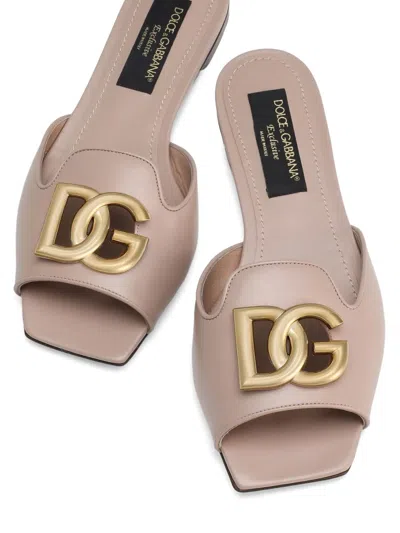 Dolce & Gabbana Dg Slides In Pink