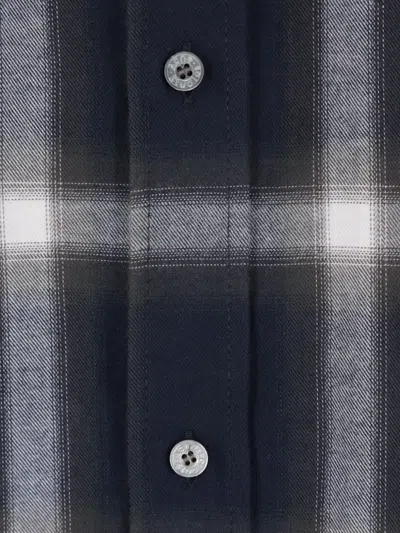 Acne Studios Checked Pattern Button-down Shirt In Blue