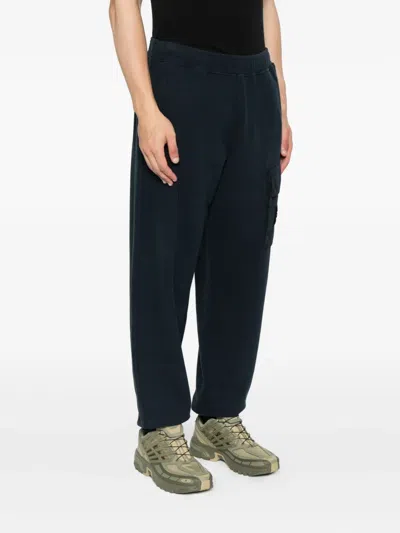 Stone Island Cargo-pocket Track Pants In Black