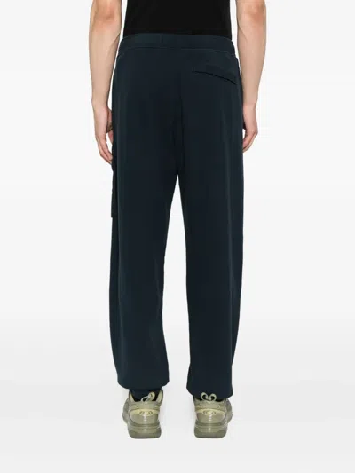 Stone Island Cargo-pocket Track Pants In Black