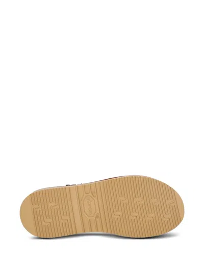 Fracap D025 Woven Strap Sandals In Brown