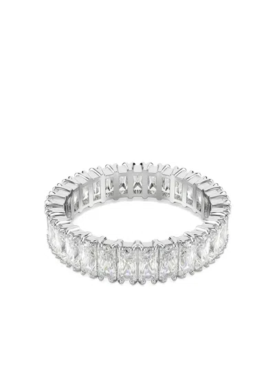 Swarovski Matrix Baguette-cut Ring In Metallic