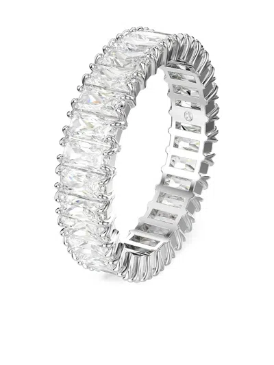 Swarovski Matrix Baguette-cut Ring In Metallic