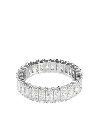 Swarovski Matrix Baguette-cut Ring In Metallic