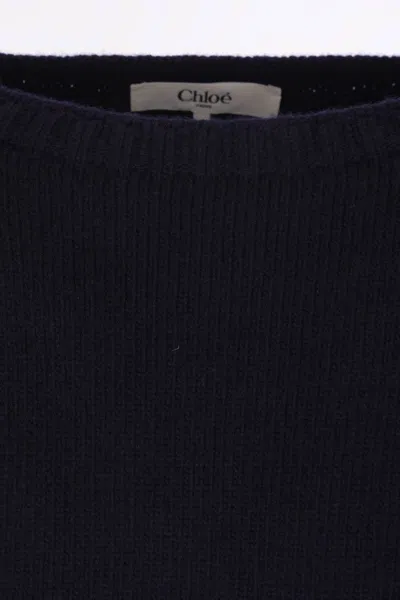 Chloé Knitwear Crewneck Long Sleeves Ribbed Finish