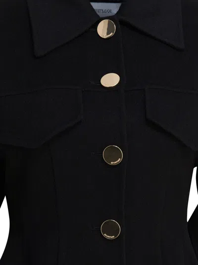 Sportmax Egeo Buttoned Wool Blazer In Blue