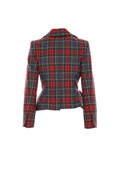 Vivienne Westwood Drunken Jacket With Tartan Wool Pattern