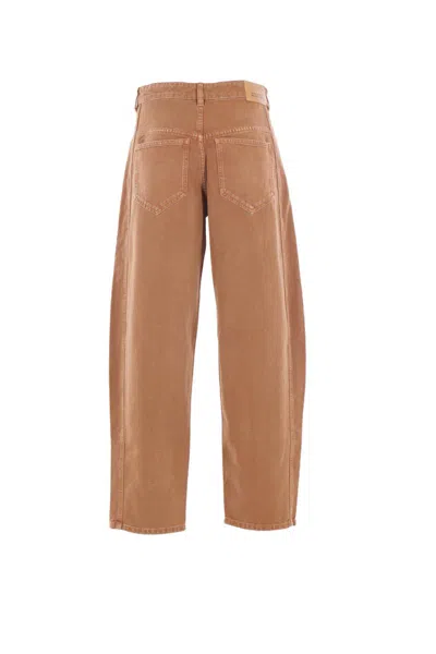 Isabel Marant Straight Trousers Featuring Pockets In Brown