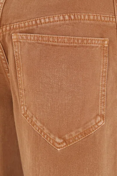 Isabel Marant Straight Trousers Featuring Pockets In Brown