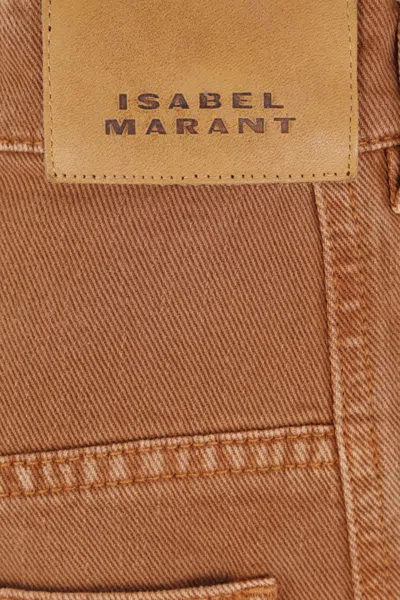 Isabel Marant Straight Trousers Featuring Pockets In Brown