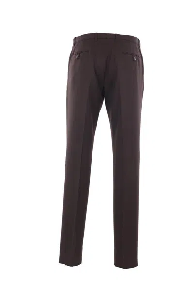 Prada Trousers With Belt Loops And Pleated Front In Animal Print