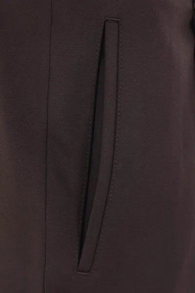 Prada Trousers With Belt Loops And Pleated Front In Animal Print