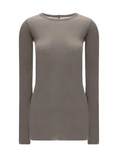 Rick Owens Cotton Crew Neck Slim Fit Jersey
