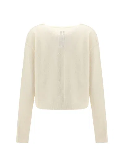 Rick Owens Tommy Sweater In Alpaca In Neutral