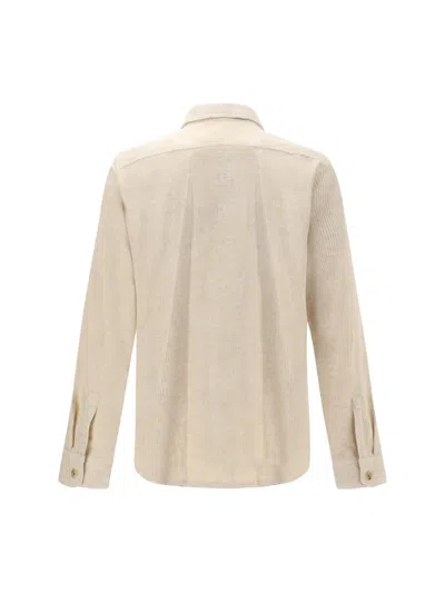 Rick Owens Corduroy Shirt In Neutral