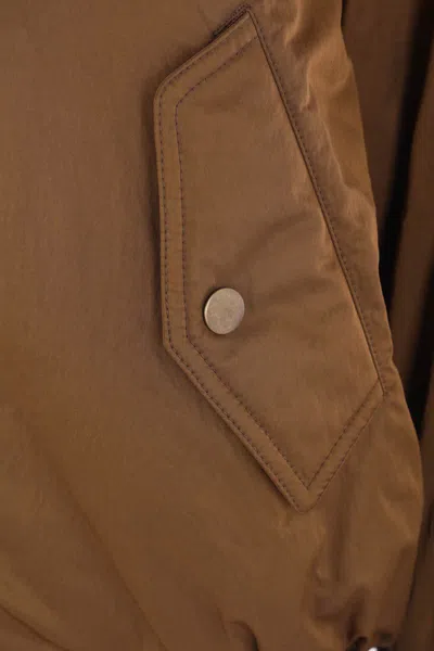 Chloé Zip-front Bomber Jacket In Brown