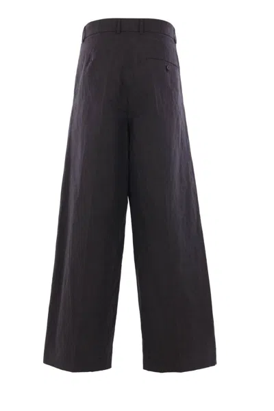Balenciaga Logo-embroidered Trousers In Black